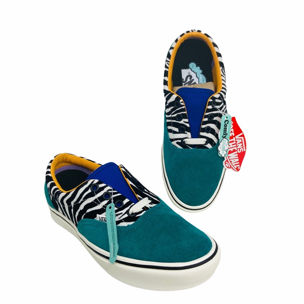 Vans ComfyCush Era Zebra Sneaker Women’s Size 7 Skateboard Shoes